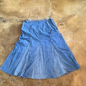 Y2K Tulip Denim Skirt